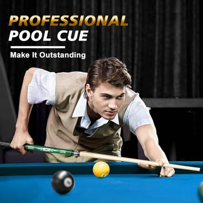 Pool Stick Set of 4, Pool Sticks for Adults, 4 Pool Cues Billiard Set, 58inch Billiard Cue with Maple Wood for Professional Billiard Players - 18oz, 19oz, 20oz, 21oz - color: B01
