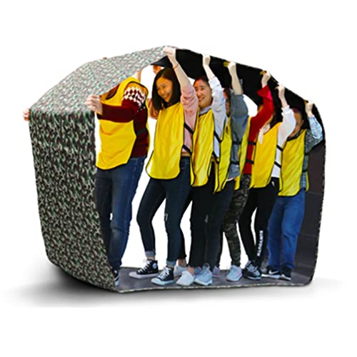 Teamwork Game Play Running Mat, Kids Adult Sports Game Oxford Cloth Run Mat, Kindergarten Games Fun Parent-Child Game Toys (Color : Green-2, Size : Adult-8M/26FT) - color: Green-2, size: Adult-8M/26FT