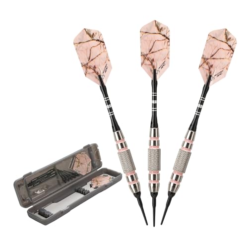 Fat Cat Realtree APC Pink Camo Soft Tip Darts with Storage/Travel Case, 16 Grams