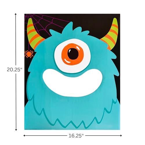 Adorable Cyclops Monster Halloween Disc Toss Game (1 Set) Suitable for Indoor and Outdoor Use - Fun & Exciting Board Game