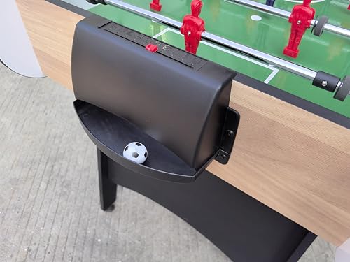 48'' Soccer Table, Large Size Foosball Game Table for Adult, Football Table with Cup Hloders & Sturdy Leg for Game Rooms & Parties, Light Brown - size: 48''-Soccer Table Light Brown