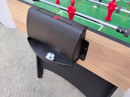 48'' Soccer Table, Large Size Foosball Game Table for Adult, Football Table with Cup Hloders & Sturdy Leg for Game Rooms & Parties, Light Brown - size: 48''-Soccer Table Light Brown