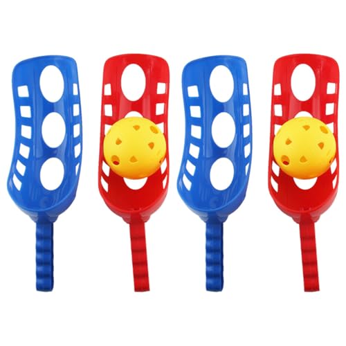 Kids Scoop Ball Game Outdoor Toys Sports Toss Game with 4 Scoops and 2 Balls for Backyard Beach Camping Family Gatherings