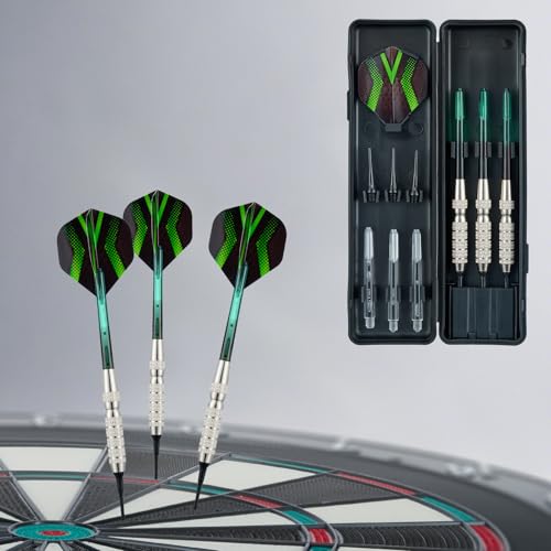 3pcs Durable Soft Tip Darts Set with Storage Box, Portable Soft Tip Darts with Dart Flights, Flying with Beginners or Professional Players