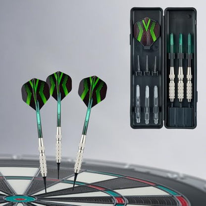 3pcs Durable Soft Tip Darts Set with Storage Box, Portable Soft Tip Darts with Dart Flights, Flying with Beginners or Professional Players