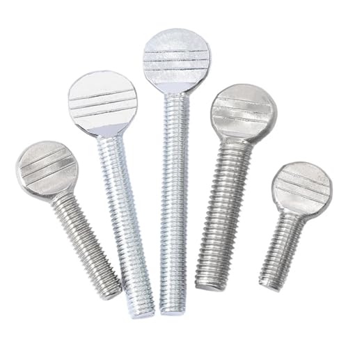 6Pcs M6x12mm Hand-Tighten Table Tennis Racket Thumb Screws M4-M10 1/4-20 5/16-18 UNC for Sports Equipment SUS304 Stainless Steel - style: M6x12mm(6Pcs)