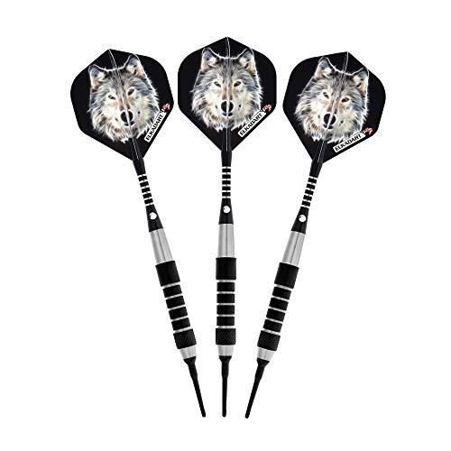 Elkadart Lone Wolf Soft Tip Darts with Storage/Travel Case - style: 16 Grams
