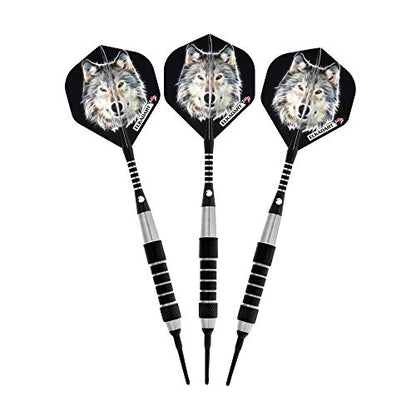 Elkadart Lone Wolf Soft Tip Darts with Storage/Travel Case - style: 16 Grams