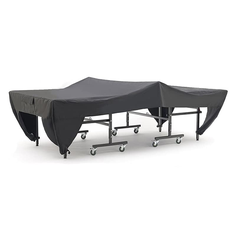 Waterproof Ping Pong Table Cover Tennis Cover Protect Outdoor Indoor Anti-UV Dustproof Ping Pong Table Cover - (Color: Dark Grey)