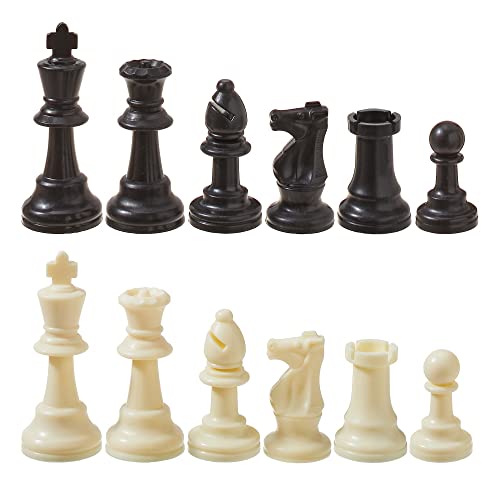 Weighted Chess Set, Tournament Style Pieces, Green Sky, Chess Game (Plastic)