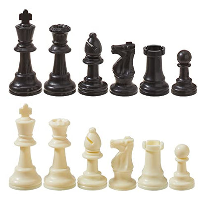 Weighted Chess Set, Tournament Style Pieces, Green Sky, Chess Game (Plastic)