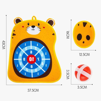 Aymzbd Erasable Book Doodle Set, Target Boards, Indoor Outdoor Games, Birthday Gifts for Boy Girls Painting Toys Toss Game, Tiger - color: Tiger