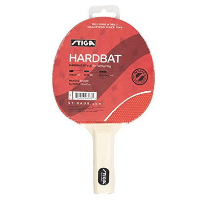 STIGA Beginner Ping Pong Paddles - Recreational to Performance Table Tennis Rackets Ages and Skill Levels - Multiple Styles + Performance Levels Available - style: Hardbat