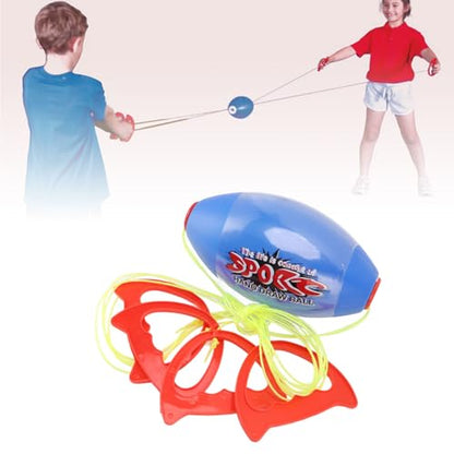 Fun Pull Shuttle Ball Game for Boys and Girls, Improve Coordination and Strength, Great for Family Play (Flat Style) - size: Stile piatto