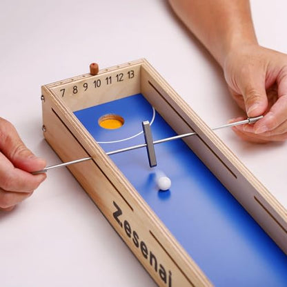 Micro Football – Fast-Paced Mini Foosball Reflex Game for 2 Players, Tabletop Skill Duel with Soccer & Hockey Style Action for Family Game Night and Competitive Play - size: Large