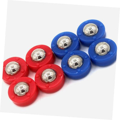 Abaodam 20pcs Tabletop Shuffleboard Game Pucks Set Mini Curling Accessories Sturdy Plastic Indoor Fun for Ages Replacement Parts for Shuffleboard Table