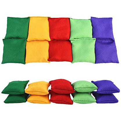 12 Pack 2inch/5cm Nylon Bean Bags Children Family Adults Outdoor Yard Games Bean Bag Toss Carnival Toy Bean Bag Toss Game