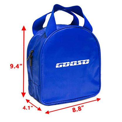 GOOSO Disc Golf Set - Driver, Mid-Range and Putter Discs with Disc Golf Bag for Outdoor and Backyard, Comfortable Plastic, 6 Pack | Driver, Mid-Range and Putter Discs with Comfortable Plastic - style: Bag Blue