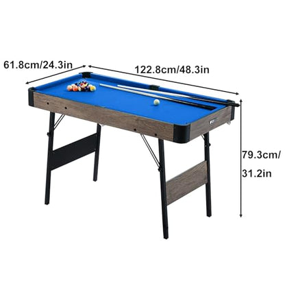 Multi Pool Table, Portable Billiard Tables with Full Set of Accessories, for Home, Game Room, Office, or Recreational Spaces
