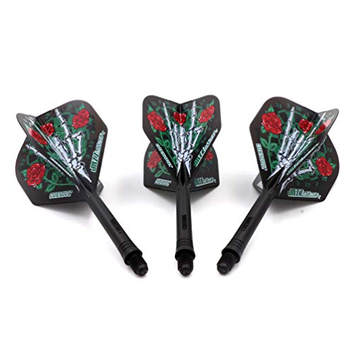 CUESOUL Jazz-Metal ROST Integrated Dart Shaft and Flights Standard Shape,Set of 3 pcs - color: CS-JMAK51XSMG