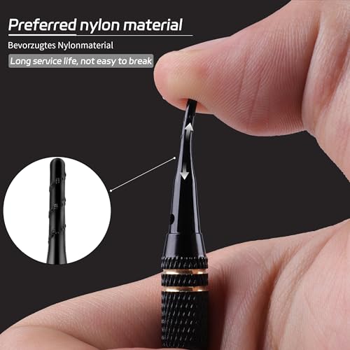 CyeeLife Darts Soft Tip,2BA Thread Soft Tip Dart Point 200 Pack, Plastic Tip Dart Points, Soft Tip Sets, Dart Accessory