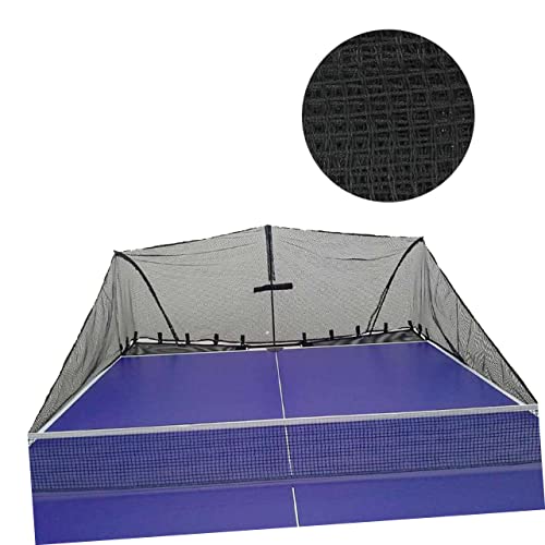 balacoo 2pcs Regulation Table Tennis Net Durable Nylon Pong Net for Use Lightweight Replacement Mesh for Home Office Classroom Play Black
