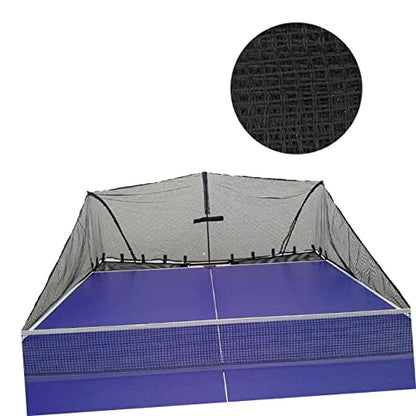balacoo 2pcs Regulation Table Tennis Net Durable Nylon Pong Net for Use Lightweight Replacement Mesh for Home Office Classroom Play Black
