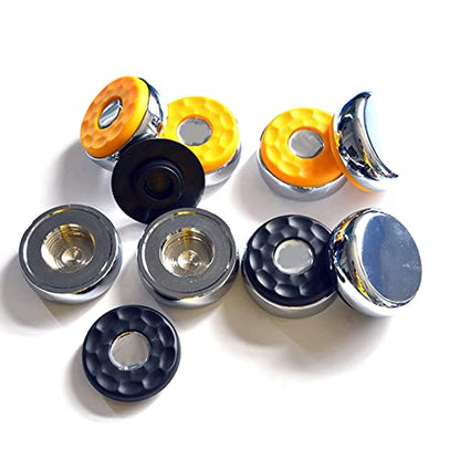 harayaa 8 Pieces Shuffleboard Pucks Replacements Matt Surface Board Pucks Tabletop Shuffleboard Game Accessories Smooth Movement Design High Density