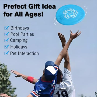 Kids Flying Disc Toy,6 Pcs Colorful Sports Disc Flyer Flying Toy Set