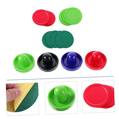 1Set Air Hockey and Pucks Durable Hockey Parts for Game Tables Paddles Colors with Pucks for Family Fun and Game Night