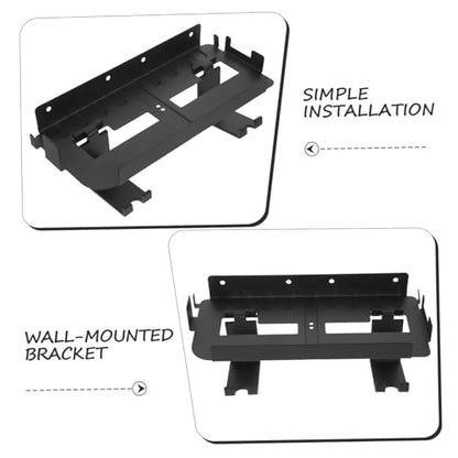 DOITOOL Wall Mount Stand for Game Console and Accessories Iron and Abs Material Controller Holder and Headphone Hanger Easy Installation Vertical Bracket for Organized