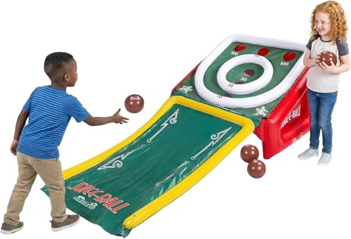 NSG Playland Inflatable Outdoor Toys, Backyard Party Carnival Game for Kids & Family, Basketball Hoop, Arcade Toss Game