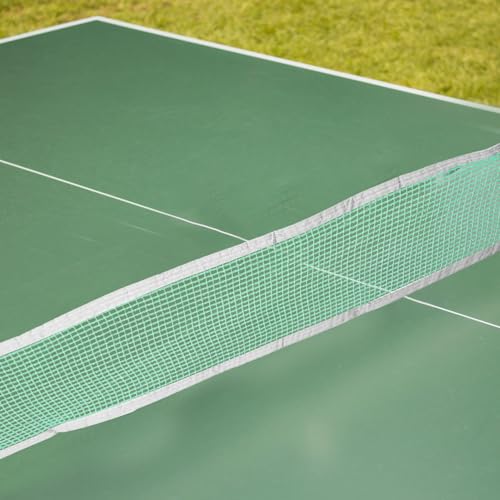 CHILDWEET Standard Table Tennis Net with Bright Emerald Polymer Mesh Easy to Install and Outdoor Sports Netting for Backyard Pong Tables and Serving Play