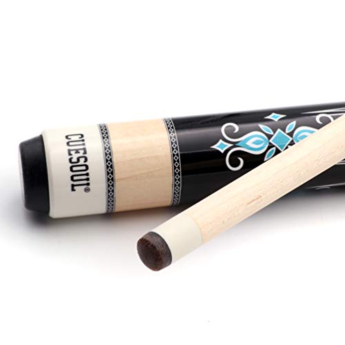 CUESOUL 3 Cushion Carom Billiard Cue Red 56inch Weight 18oz,Wooden Joint System - color: K-Star