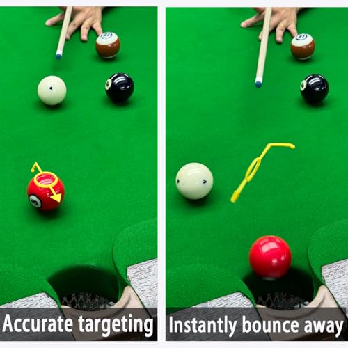 2Pack Billiards Aiming Trainer Billiards Accessories - color: black black Yellow red