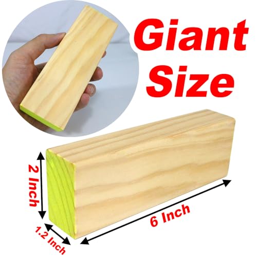 Ahuimeius 54 Piece Giant Tumble Tower Outdoor Games, Glow in the Blacklight Tumble Tower Yard Games,Outdoor Board Game for Adults for Family Game Night (Giant)