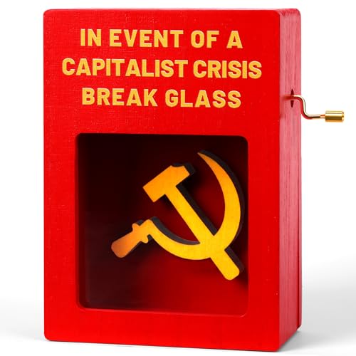 Funny Office Decor for Your Desk, In Case Of Emergency Break Glass and Turn Crank, A Unique Music Box for Gag Gift & Prank for Your Coworker funny - style: Funny Emergency Box