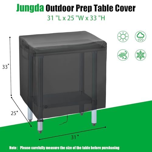 Outdoor Table Cover 31 Inch, Waterproof Patio Prep Table Covers, Outdoor Rectangle Bar Table Cover for Outdoor Furniture - 31 x 25 x 33 Inch - size: 31" x 25" x 33"