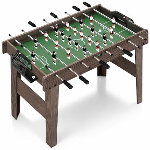 SereneLife Competition Sized Foosball Table, Full Size 48in Portable Soccer with Ball for Home, Arcade Game Room, Board Game for Indoor or Outdoor, Family Game Night, Perfect for Kids and Adults