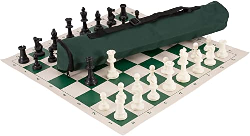 U.S. Chess Quiver Chess Set Combination - Triple Weighted - color: Green