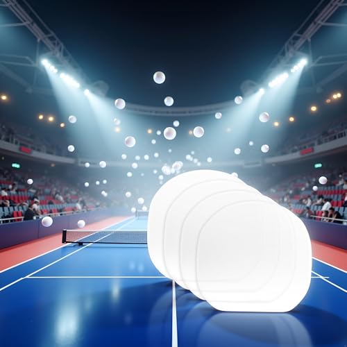 Jinshining 4 Pcs Transparent Table Tennis Rackets Adhesive Protective Film Adhesive Protective Film for Table Tennis Rubber Protector Table Tennis Rackets Maintenance Cover Table Tennis Accessories