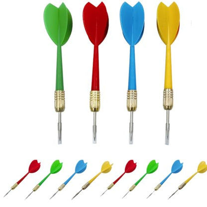Dart, 16 Pcs Dart with Steel Tip Points for Dartboard Multicolor