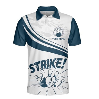 GABITA Personalized Bowling Jerseys for Men, Custom Bowling Shirts, Funny Bowling Shirts Gift for Bowler Team Player - color: A16