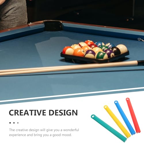Beaupretty 4pcs Pool Cue Hangers Rubber Billiard Cue Holder Wall-mounted Pool Stick Storage Rack with Screws for Indoor Recreation Room Organization