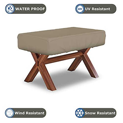 Foosball Table Cover 12 Oz Waterproof - 100% Weather Resistant Outdoor Game Table Cover with Elastic at 4 Sides (63"W x 45"D x 19.7"H, Beige) - color: Beige, size: 63"W x 45"D x 19.7"H