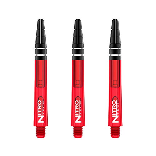 RED Dragon Nitrotech Short Stems - 3 Sets per Pack (9 Stems in Total) - color: Red