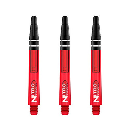 RED Dragon Nitrotech Short Stems - 3 Sets per Pack (9 Stems in Total) - color: Red