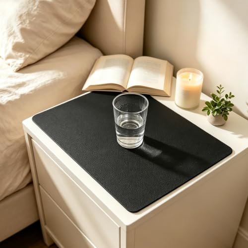 10" x 15" Non-Slip Grip Mat - Nightstand Mat-Washable & Cut-to-Fit, Multi-Use Anti-Slip Pad for Furniture, Pet Bowls, Folding Walker, Desks, and Crafts (Black, 10" x 15") - color: Black, size: 10" x 15"