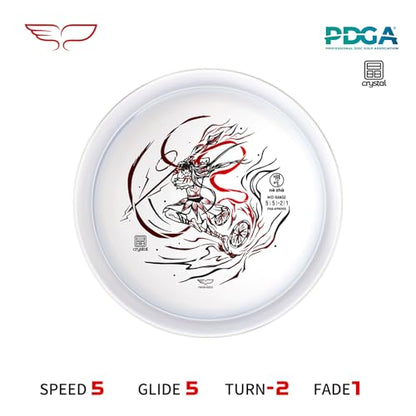 Yikun Disc Golf| Pro Worlds 2025 Limited Edition | | Fairway-Distance Hybrid Disc | Max 100m+ Flights for All Skill Levels | Late-Turn Glide & Reliable Fade | PDGA Approved 170-176g - color: Pro Worlds 2025 transparent