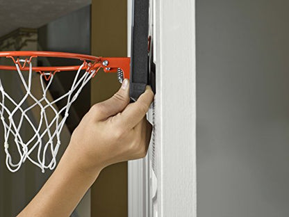 Silverback 23" LED Light-Up Over the Door Mini Basketball Hoop Includes Mini Basketball and Air Pump , Black - color: Black 23"